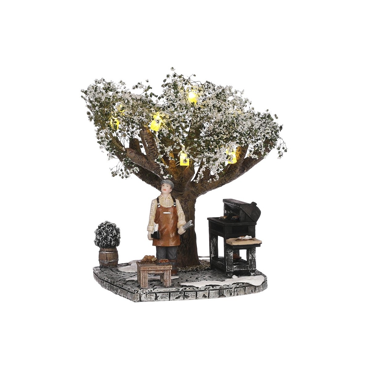 Barbecue en hiver lumineux Lemax