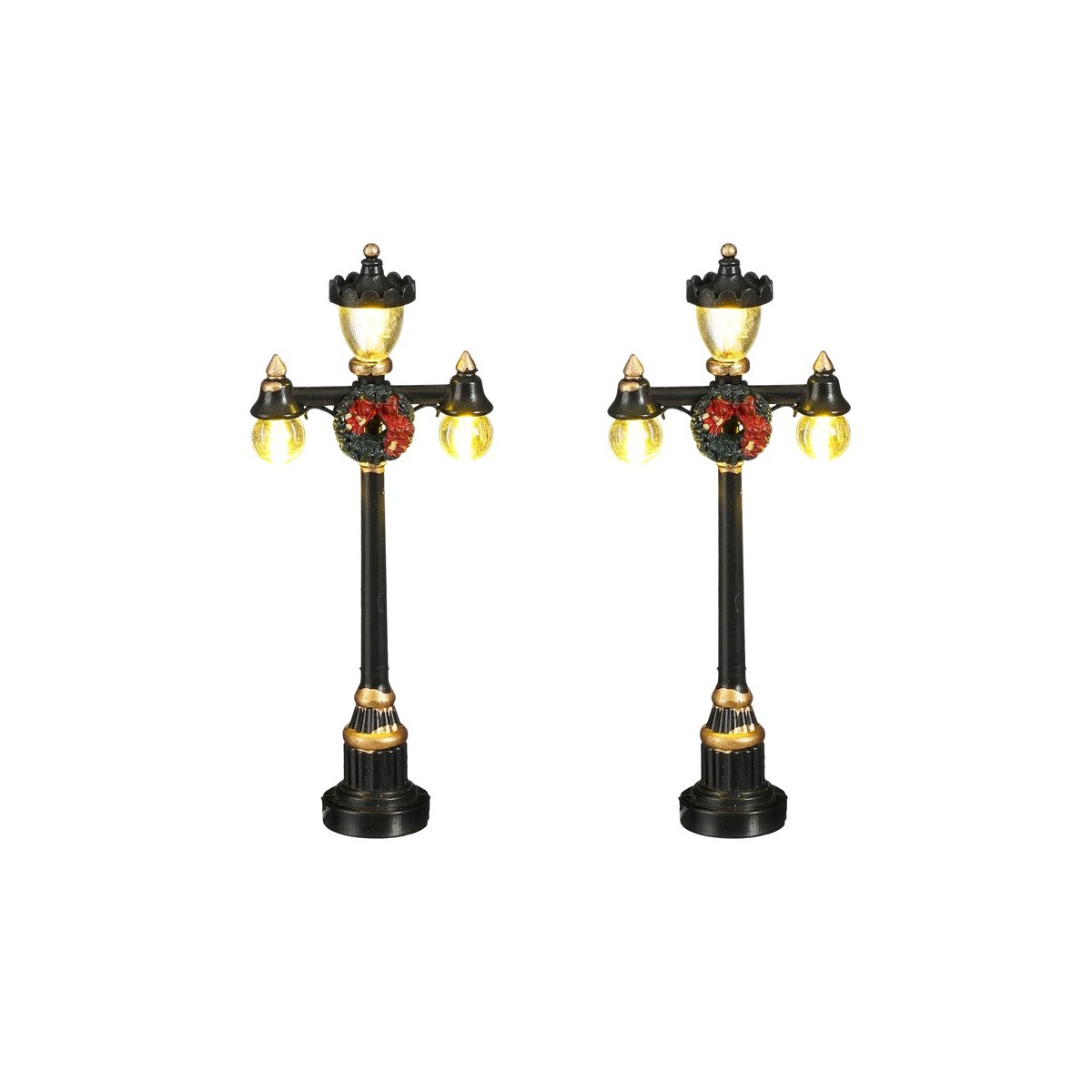 Lampadaires lumineux décorés Lot de 2 Luville