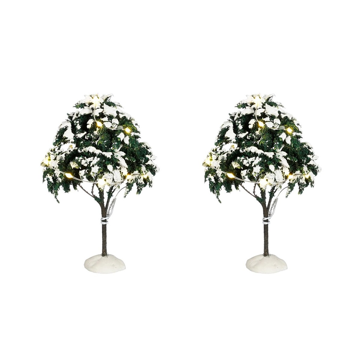 Arbres enneigés lumineux Lot de 2 Luville