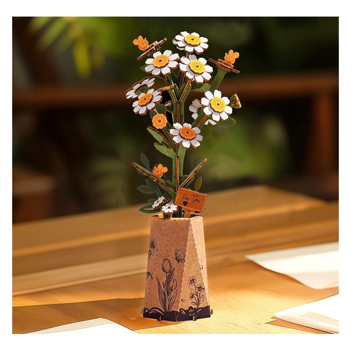 Maquette en bois Fleur Camomille