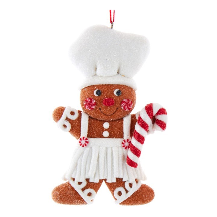 Suspension sapin Noël Cuisinière pain d'épices