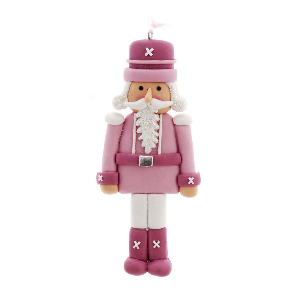 Suspension sapin Noël Casse-noisette rose