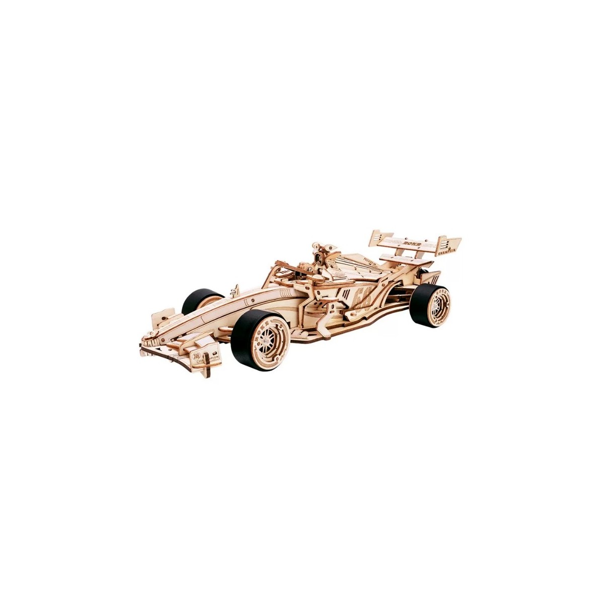 Maquette en bois animée Voiture de course
