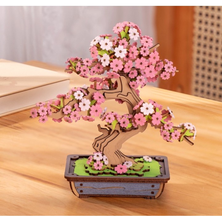 Maquette en bois Bonsaï cerisier japonais
