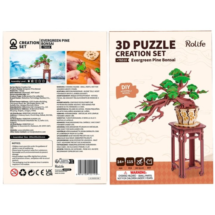 Maquette en bois Pin Bonsaï