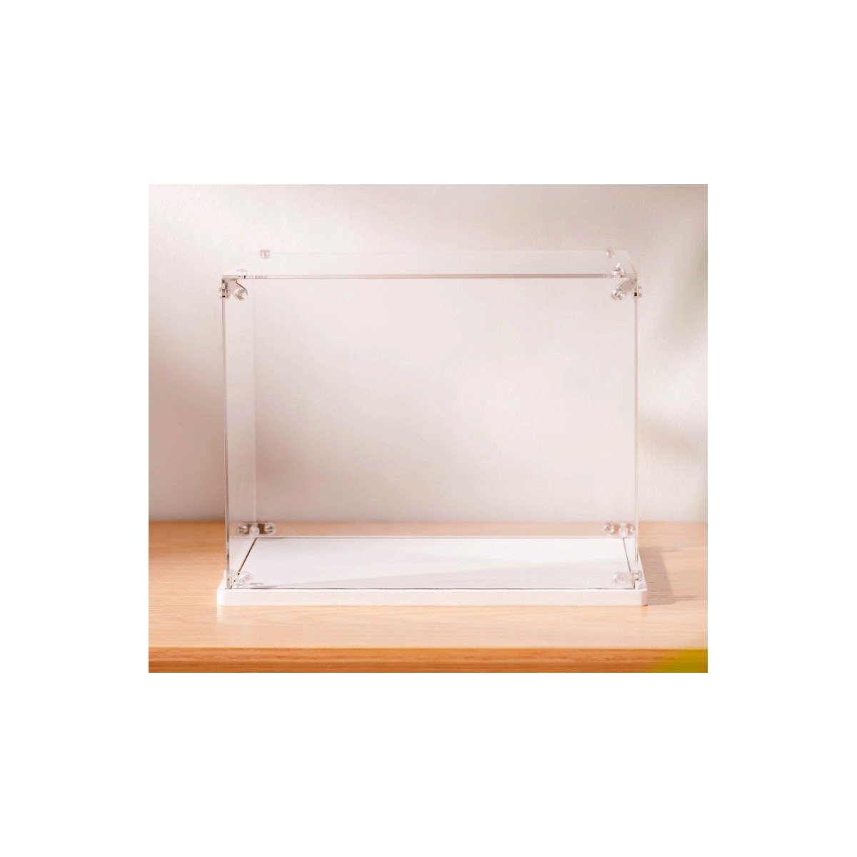 Boîte de présentation transparente anti-poussière