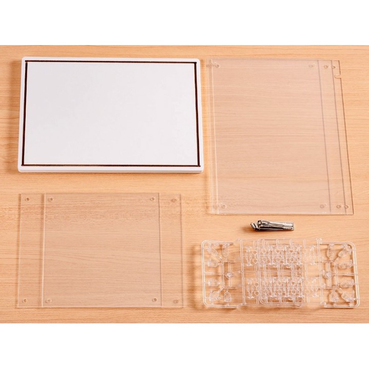 Boîte de présentation transparente anti-poussière