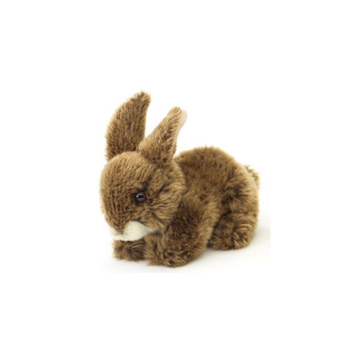 Peluche lapin marron 18 cm