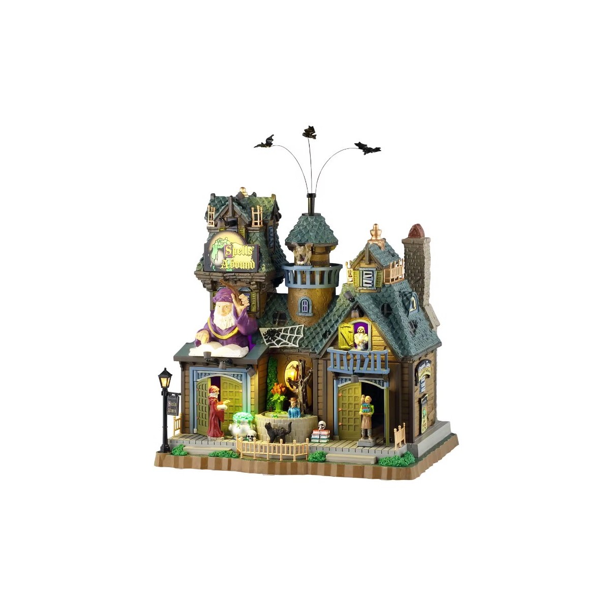 Manoir hanté animé lumineux sonore LEMAX Spooky Town