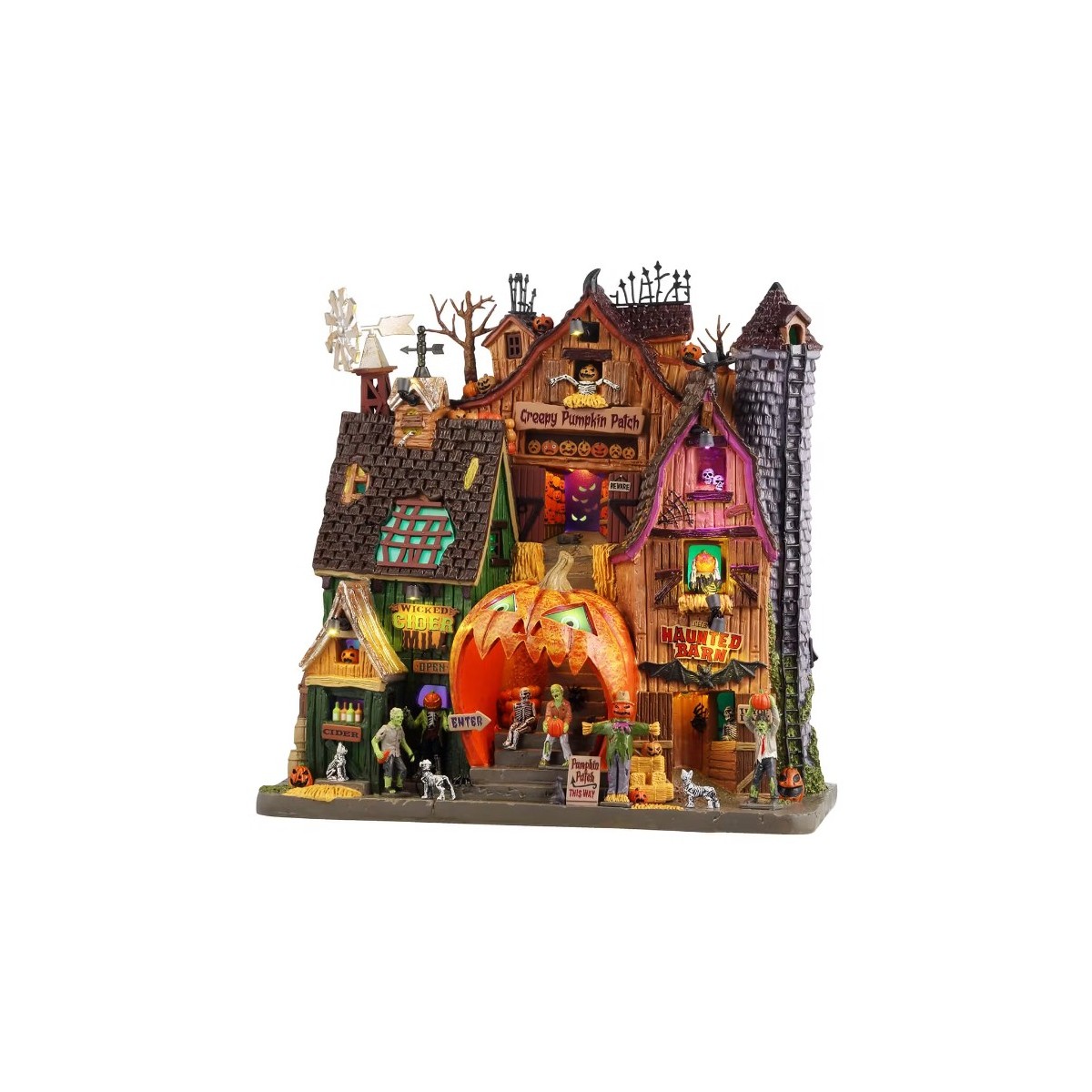 Façade lumineuse Ferme de citrouilles LEMAX Spooky Town