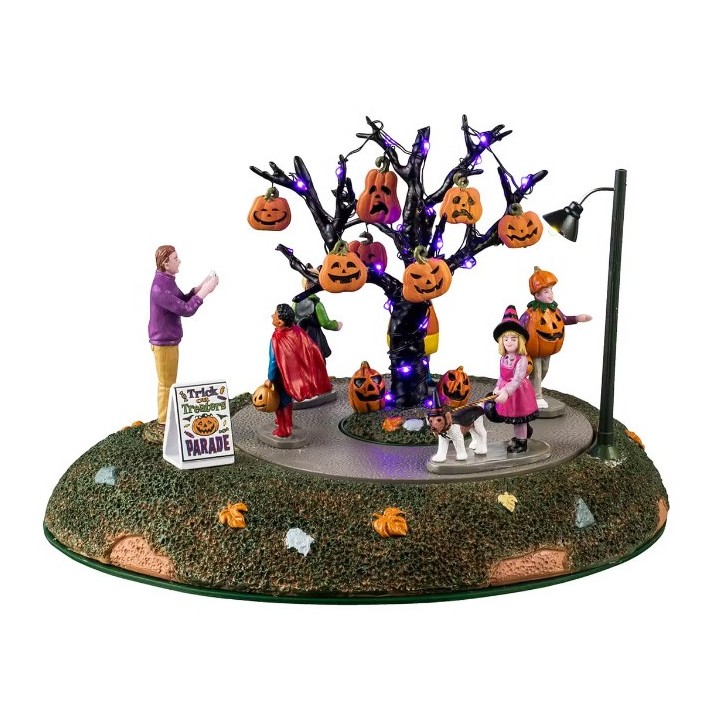 Défilé d'enfants à Halloween animé lumineux LEMAX Spooky Town