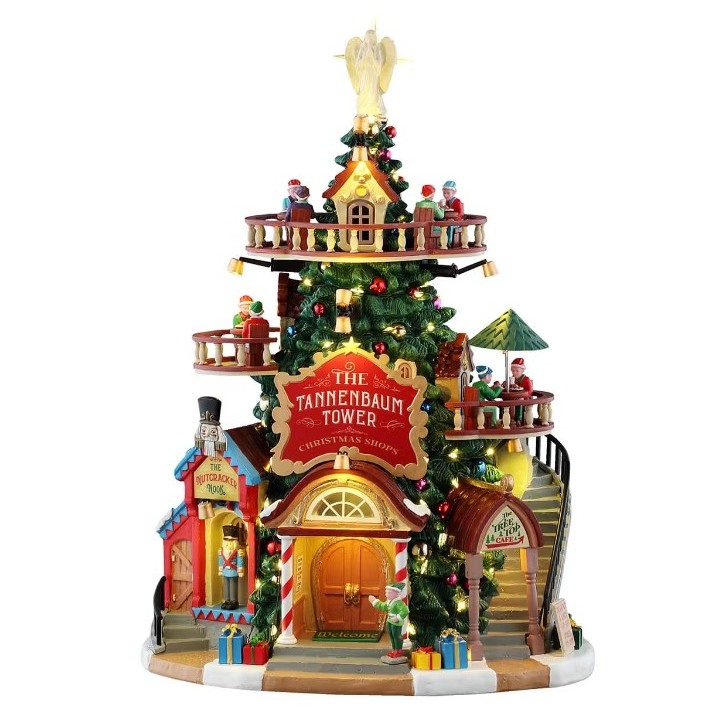 Tour avec boutiques de Noël lumineuse LEMAX