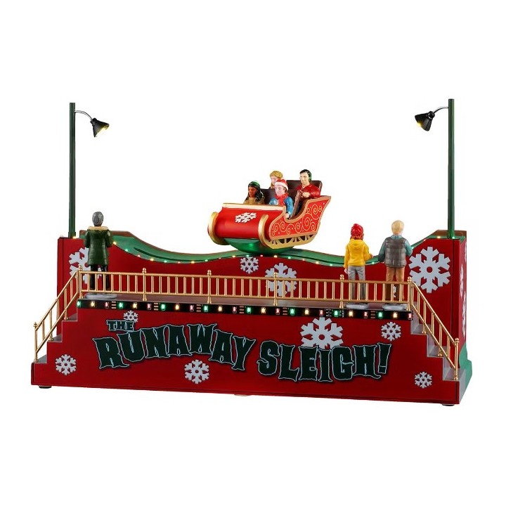 Manège traineau de Noël animé lumineux LEMAX