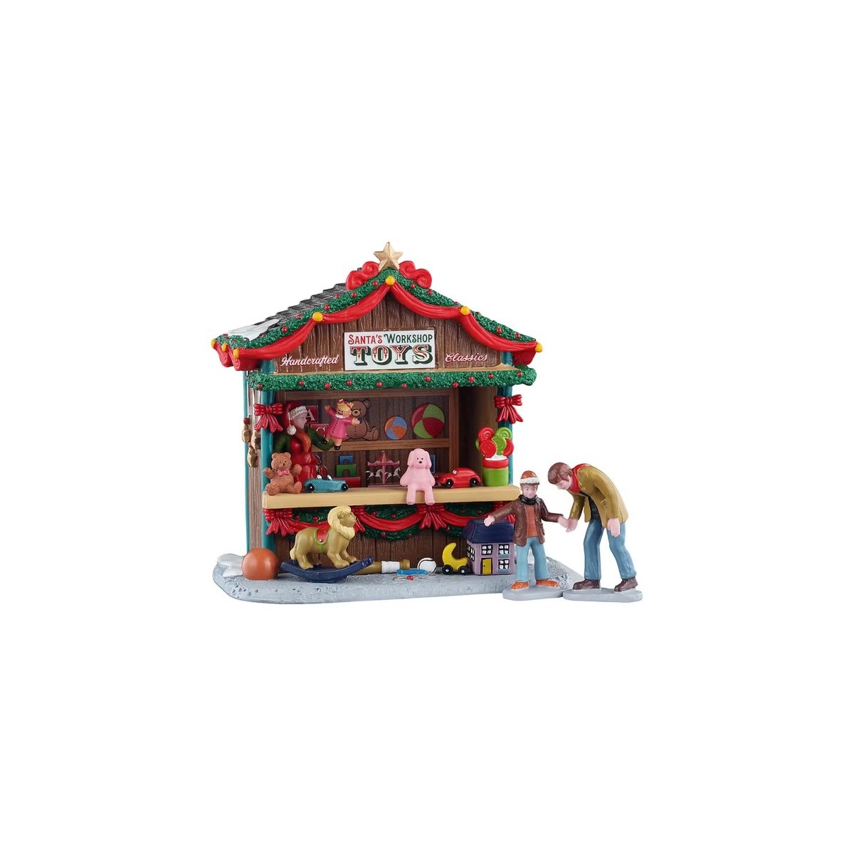 Chalet Jouets du Père Noël LEMAX Lot de 3