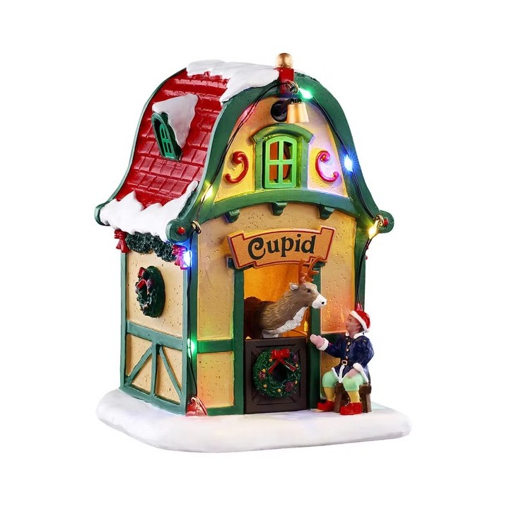 Maison lumineuse du renne Cupid LEMAX