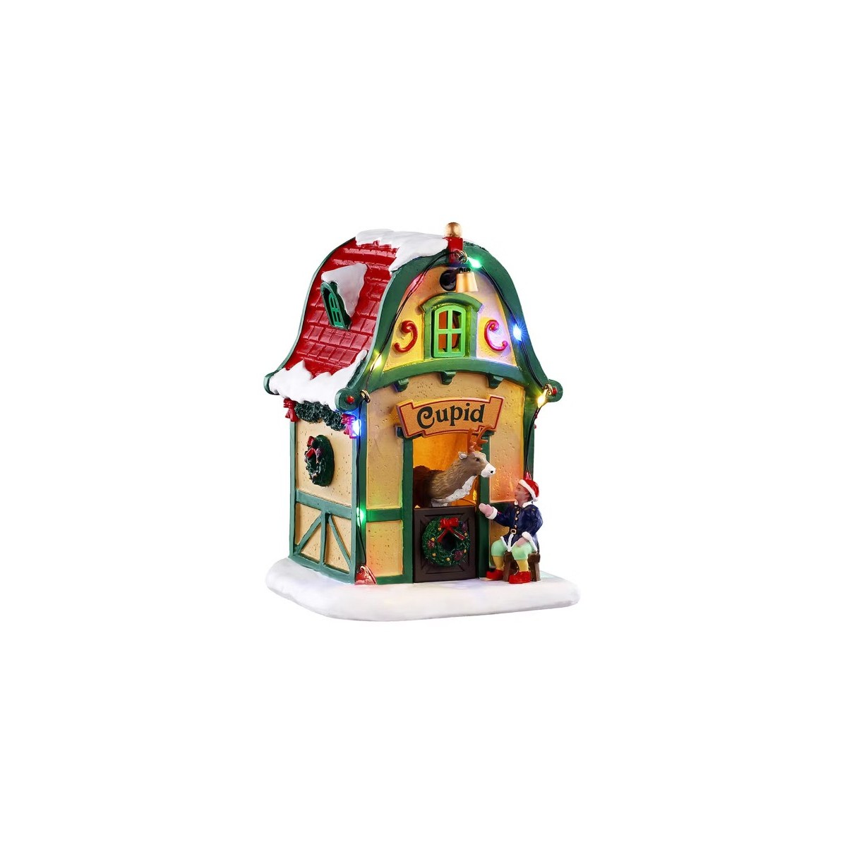 Maison lumineuse du renne Cupid LEMAX