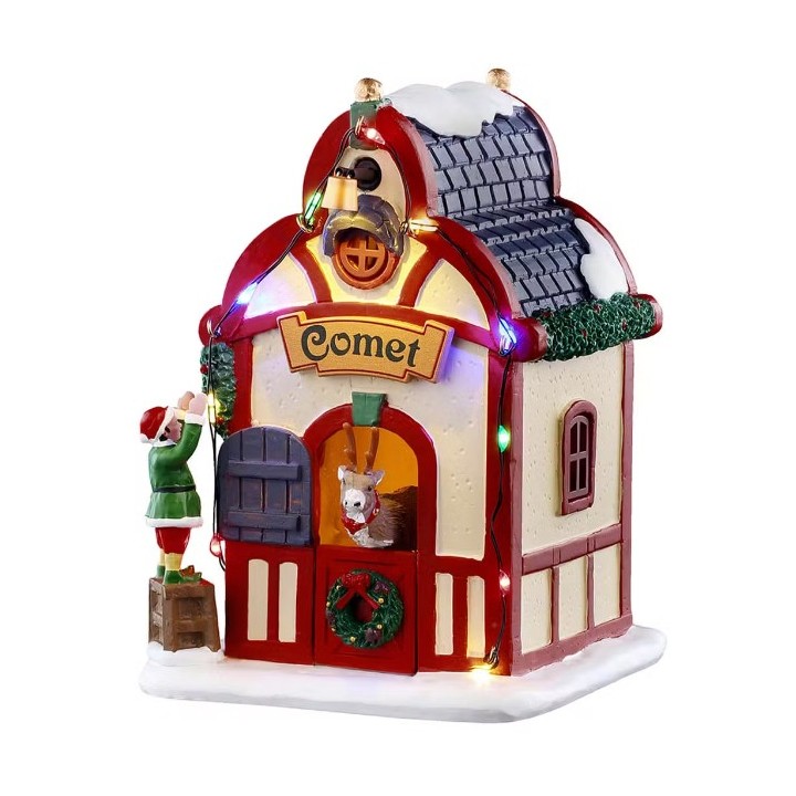 Maison lumineuse du renne Comet LEMAX