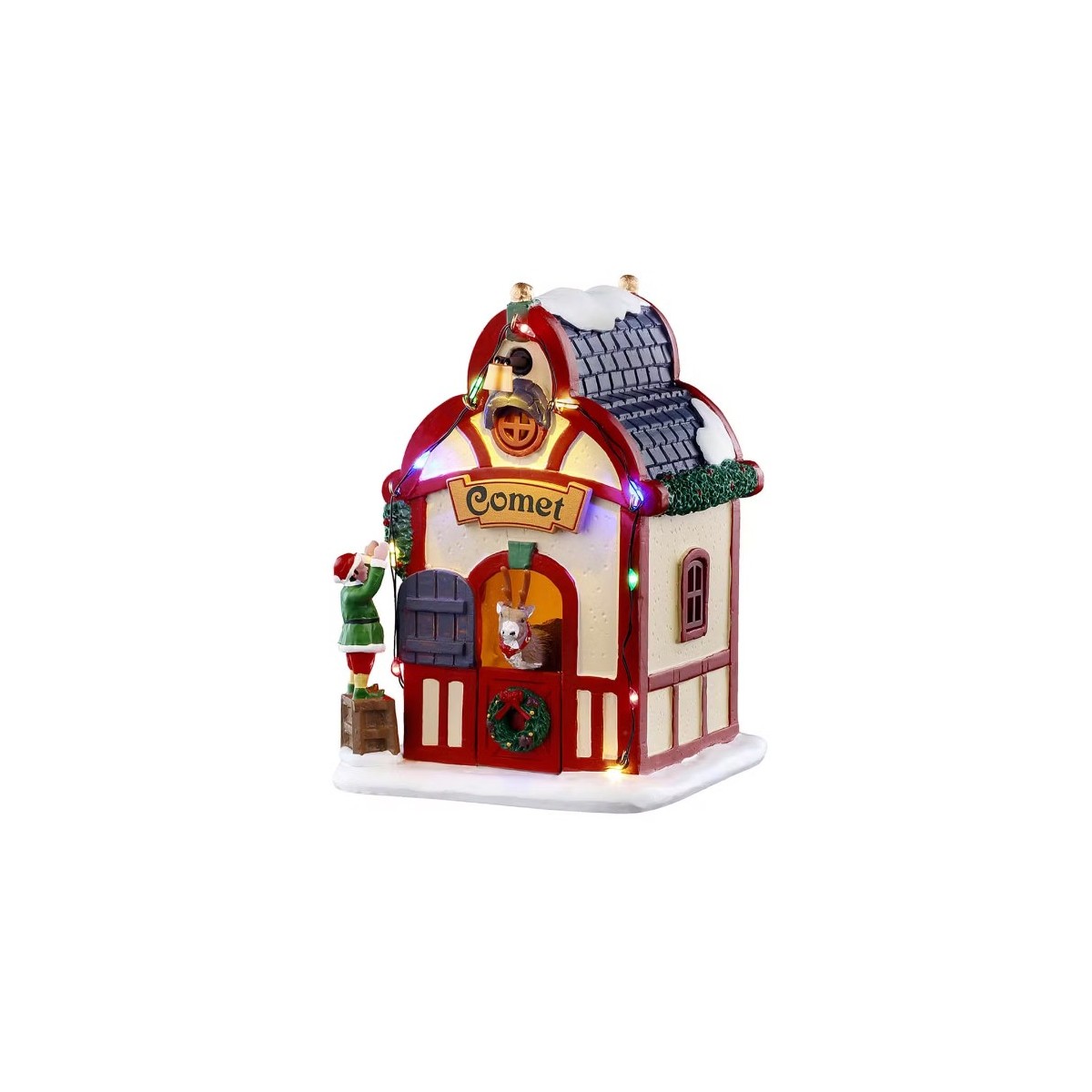Maison lumineuse du renne Comet LEMAX