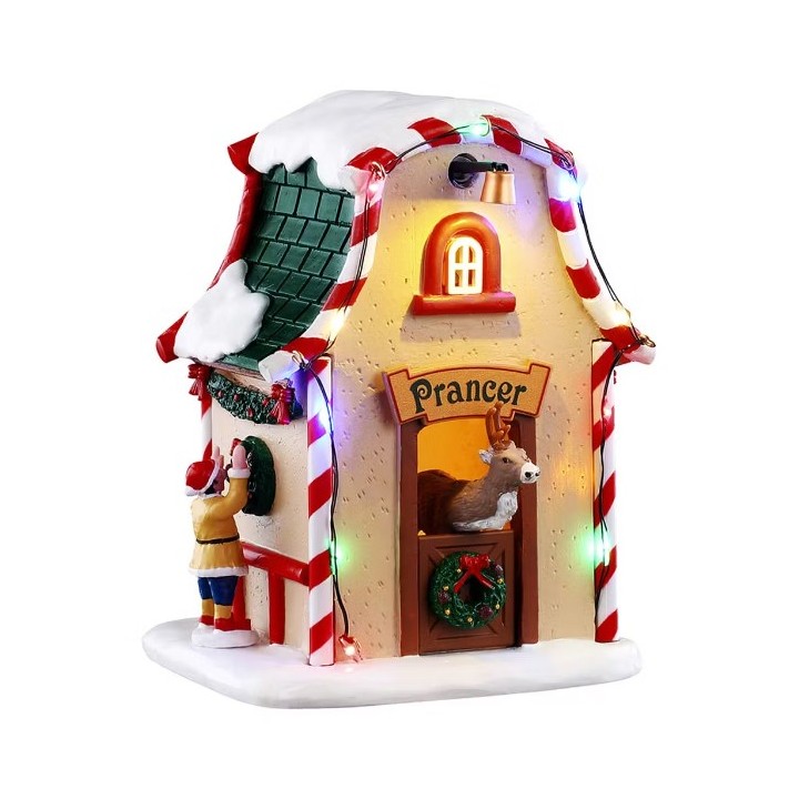 Maison lumineuse du renne Prancer LEMAX