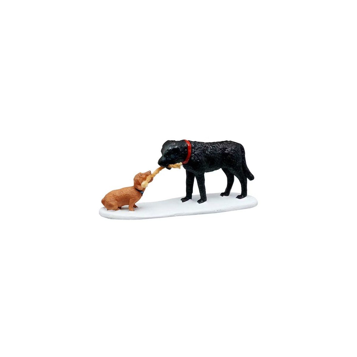 Chiens tirant une corde lemax