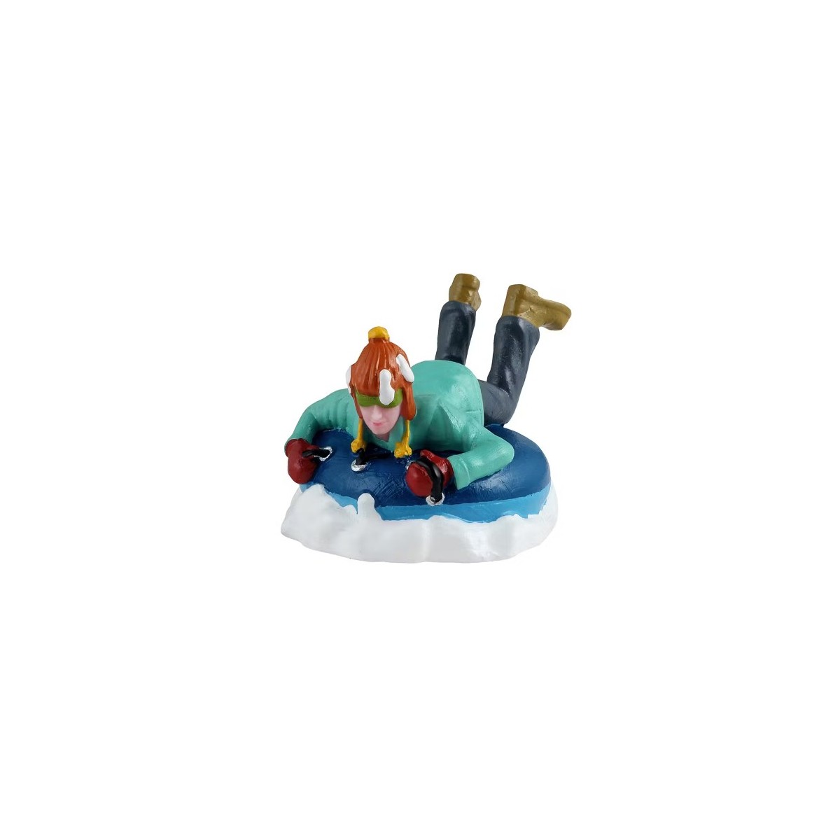 Enfant en bouée sur neige LEMAX
