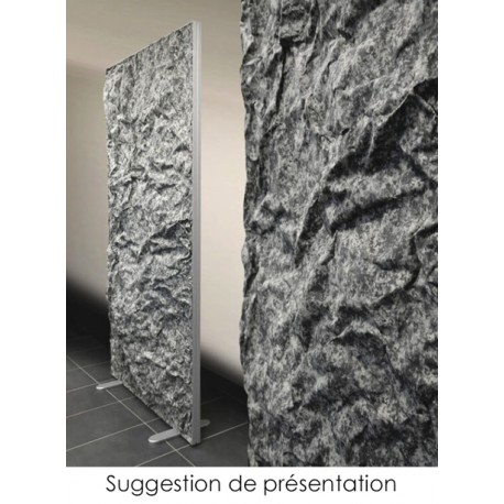 Feuille modulable à froisser effet rocher gris foncé 100x60cm
