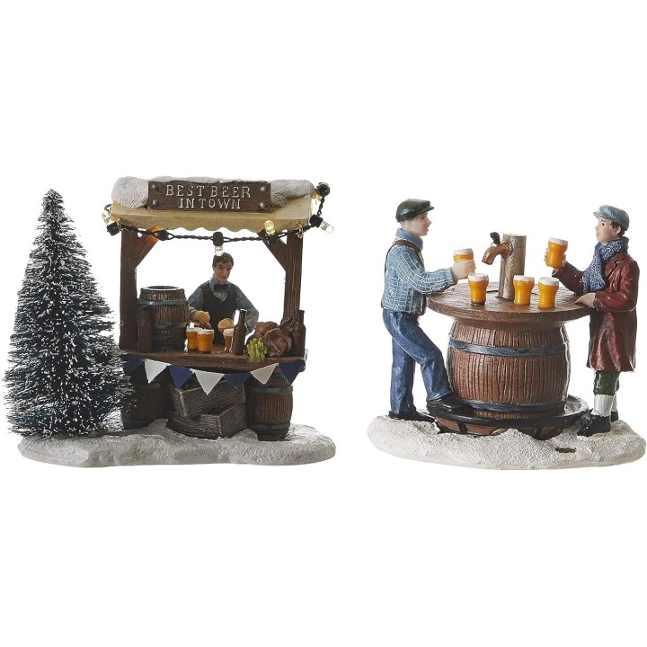 Stand et dégustation de bière lumineux LUVILLE Lot de 2