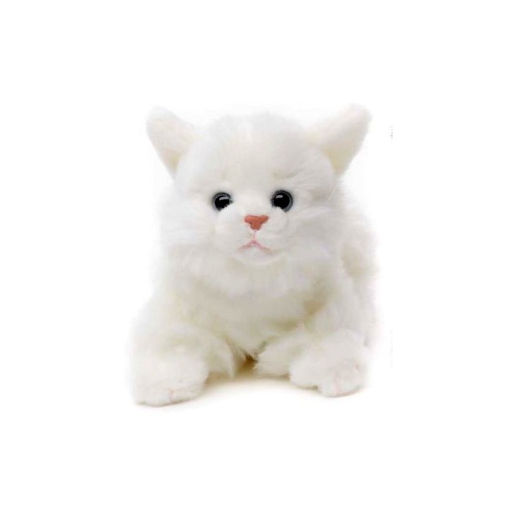 Peluche Chat blanc 21 cm