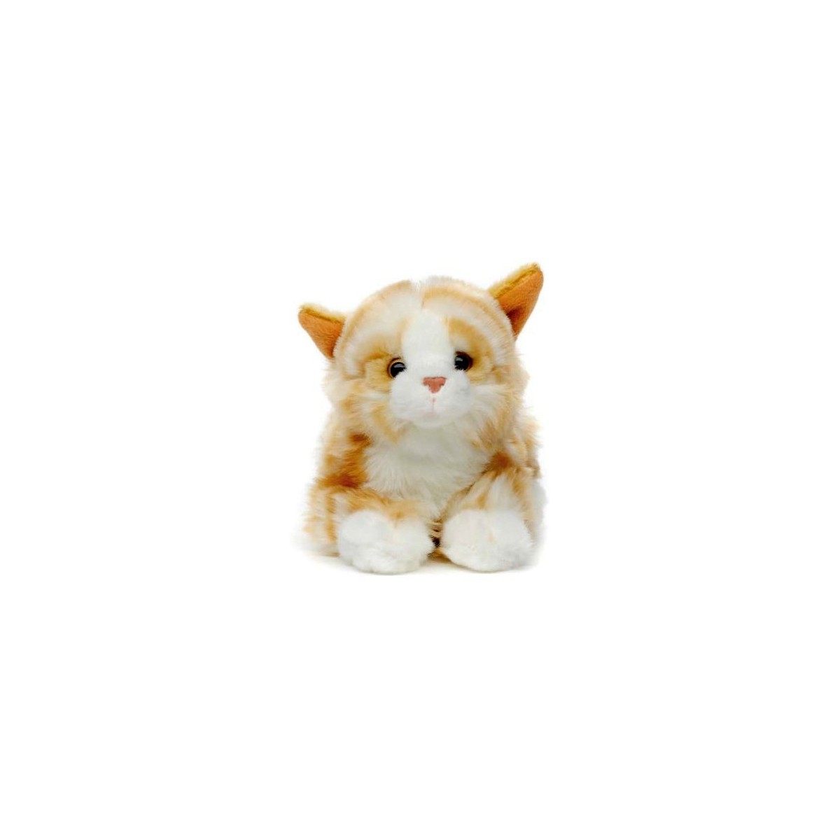 Peluche Chat tigré roux 21 cm Peluche Chat tigré roux 21 cm