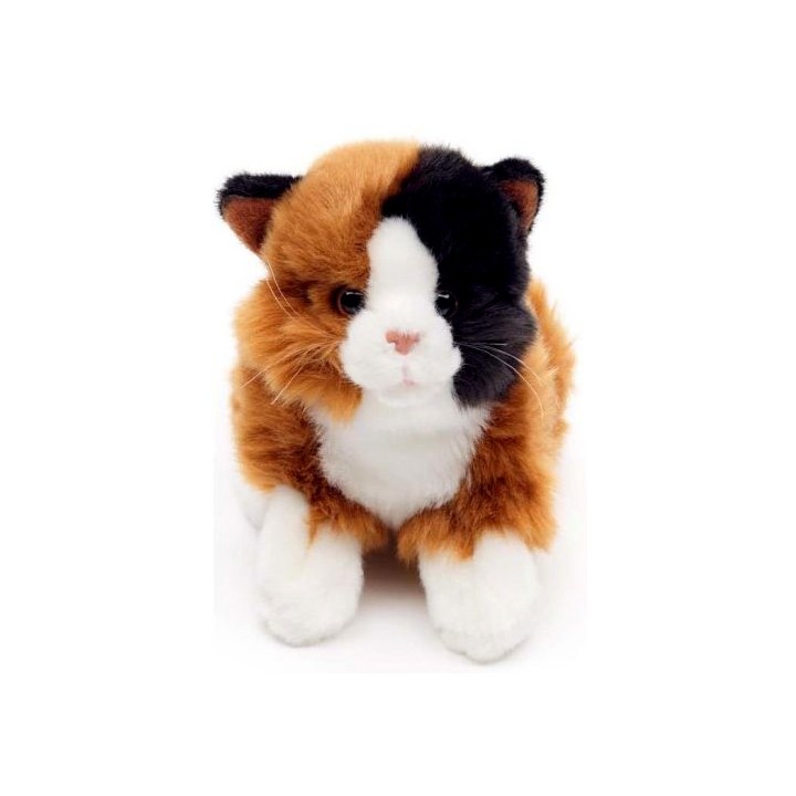 Peluche Chat roux noir 21 cm