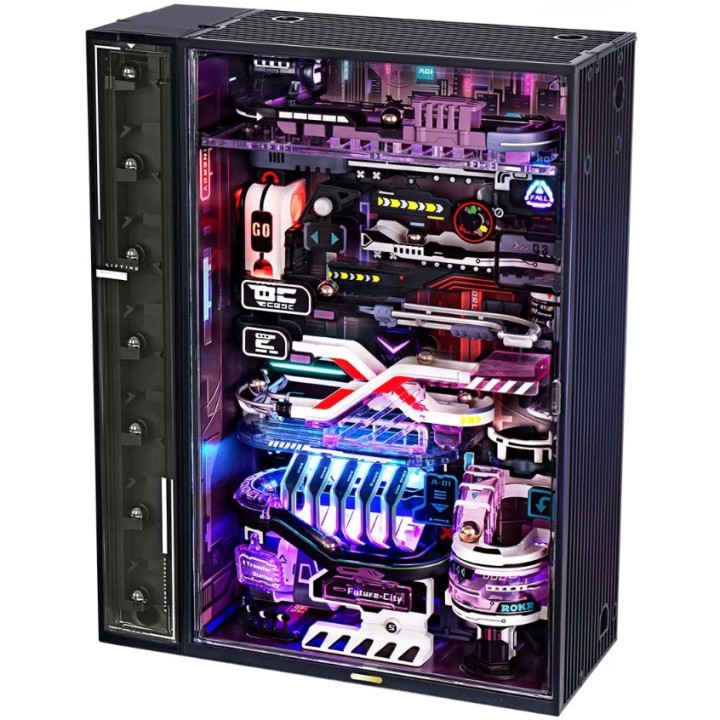 Maquette bois Circuit billes futuriste 174 cm