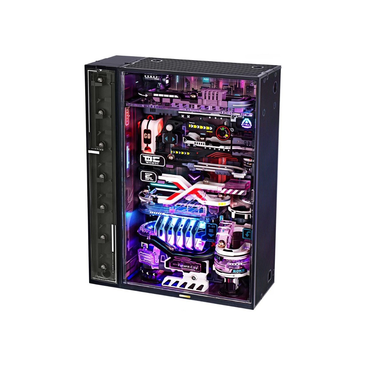 Maquette Circuit de billes futuriste motorisé 174 cm