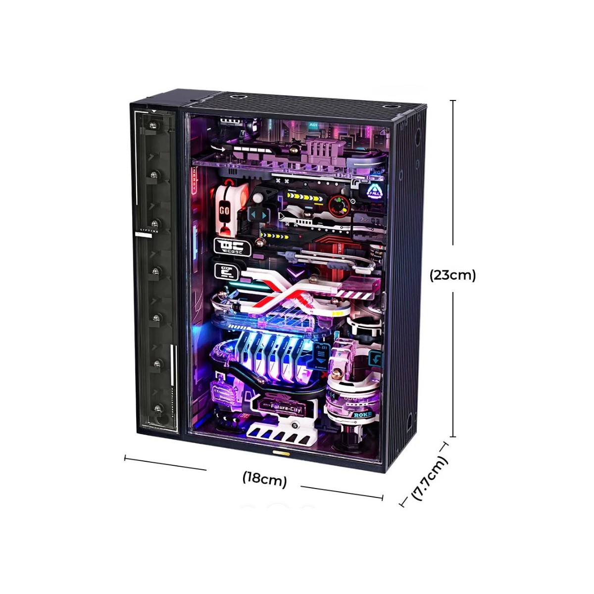 Maquette Circuit de billes futuriste motorisé 174 cm