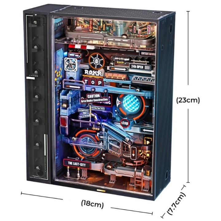 Maquette Circuit de billes futuriste motorisée 187 cm