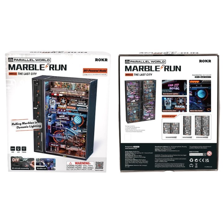 Maquette Circuit de billes futuriste motorisée 187 cm