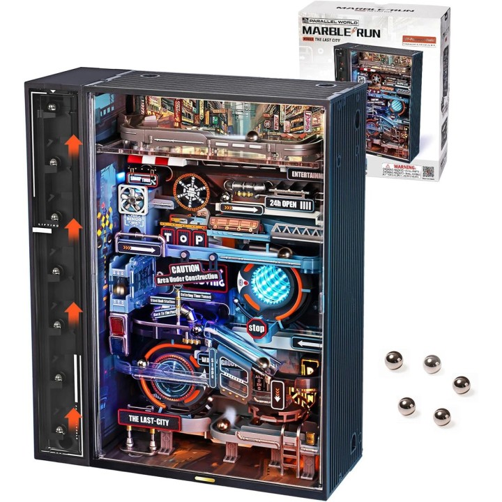 Maquette Circuit de billes futuriste motorisée 187 cm