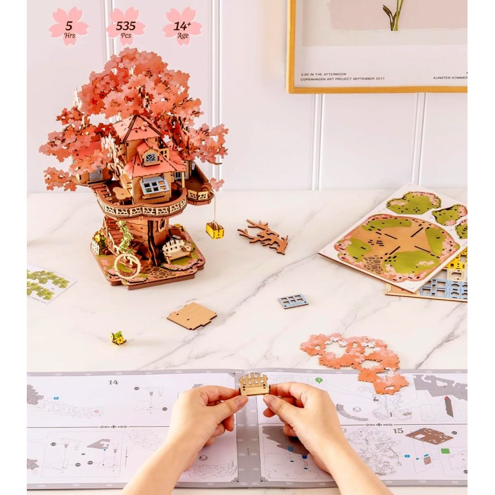 Maquette en bois Maison dans les arbres