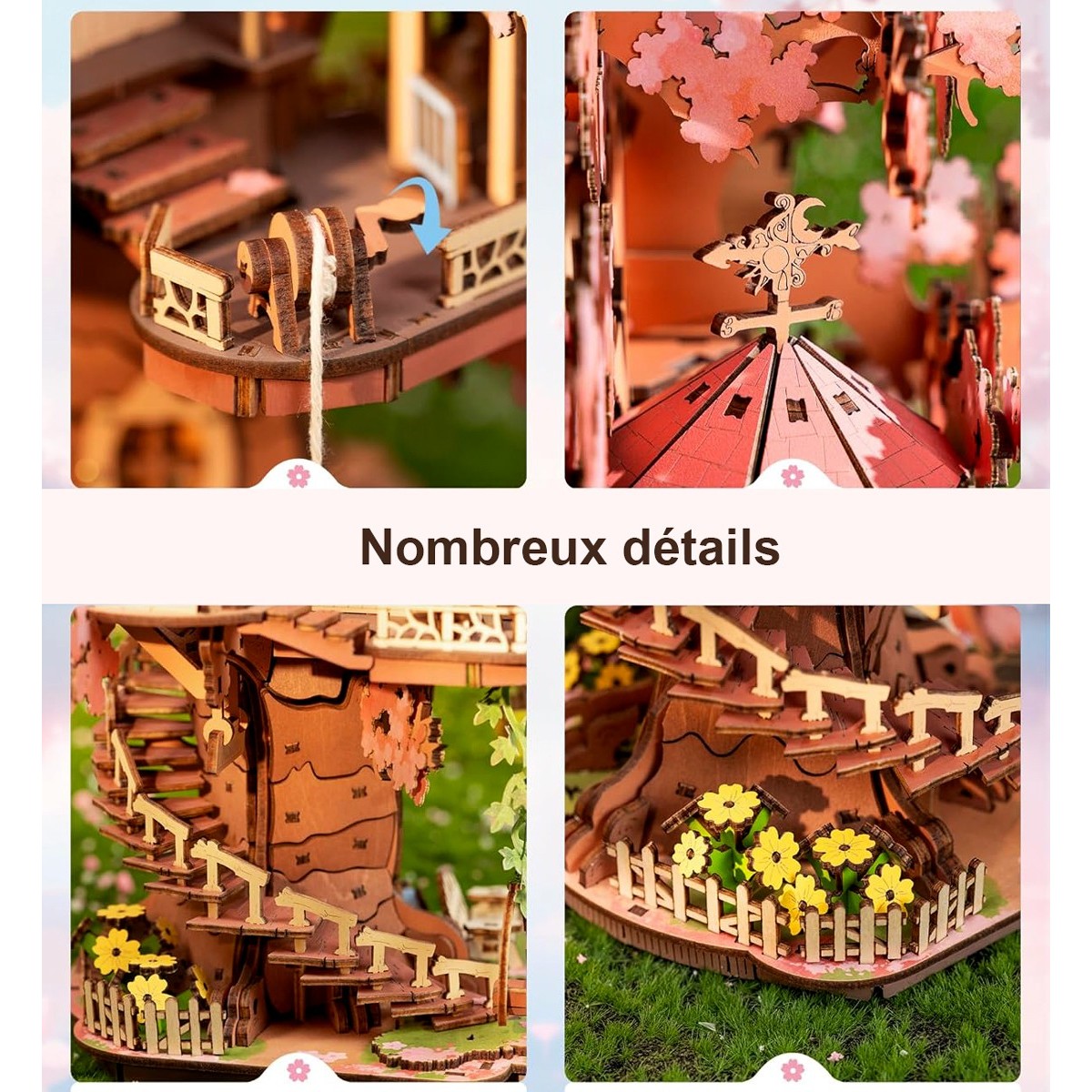 Maquette en bois Maison dans les arbres