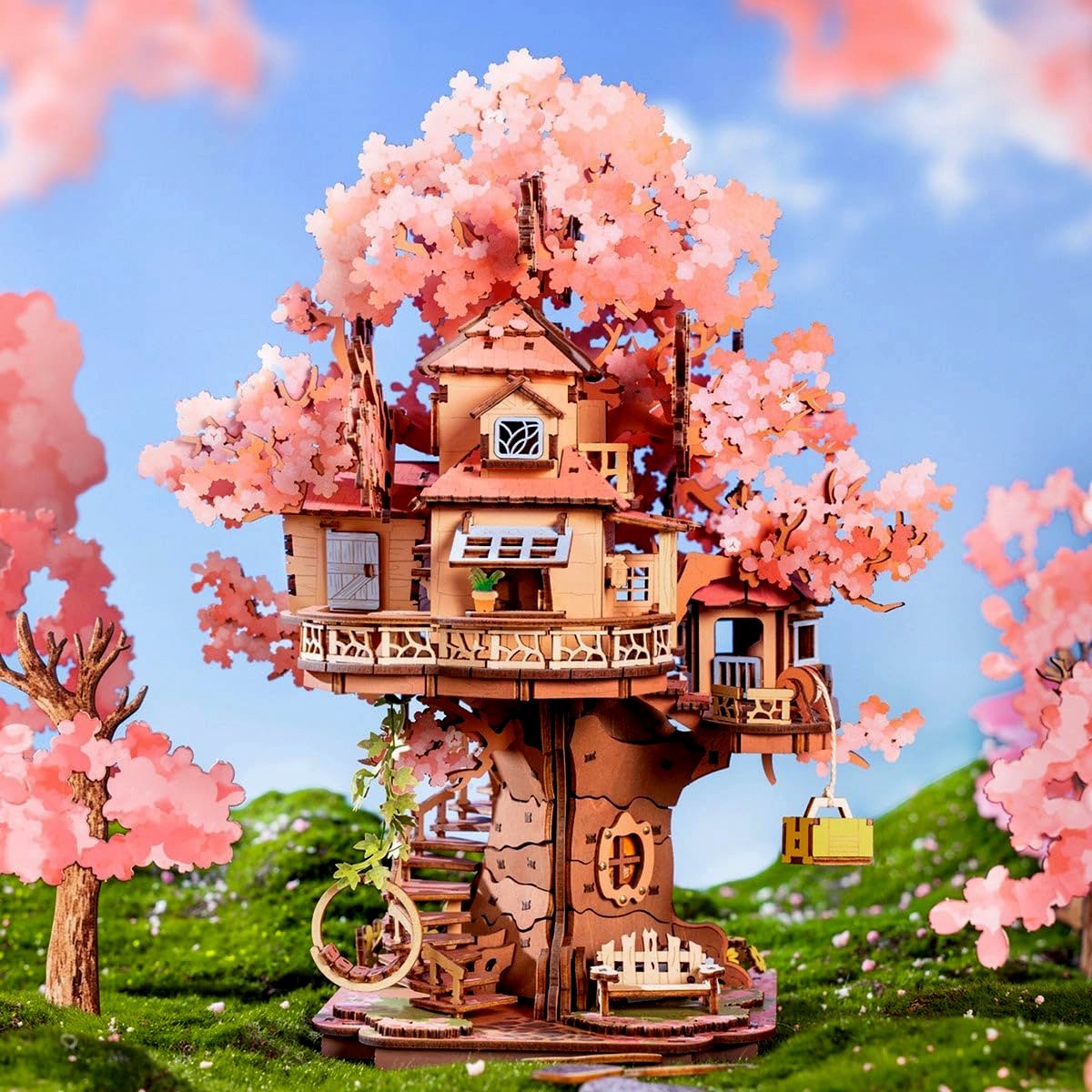 Maquette en bois Maison dans les arbres