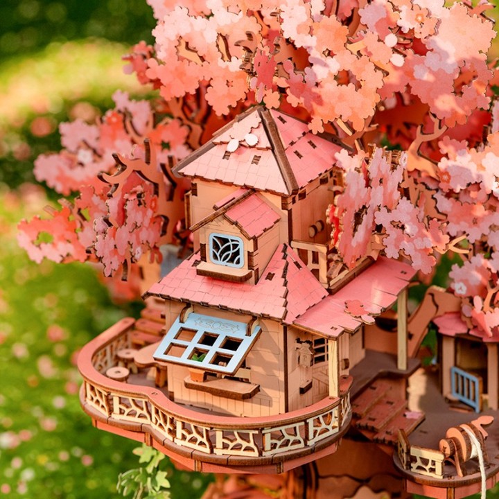 Maquette en bois Maison dans les arbres