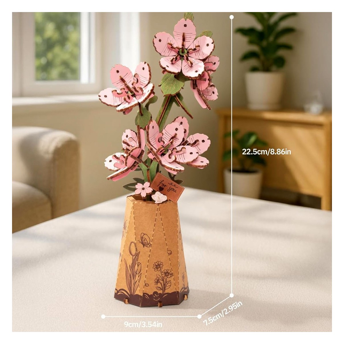 Maquette en bois Fleurs de cerisier Sakura