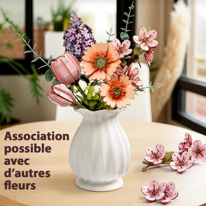 Maquette en bois Fleurs de cerisier Sakura