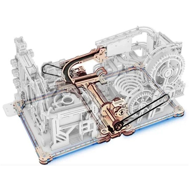 Module de connexion en bois lumineux pour Circuits de billes