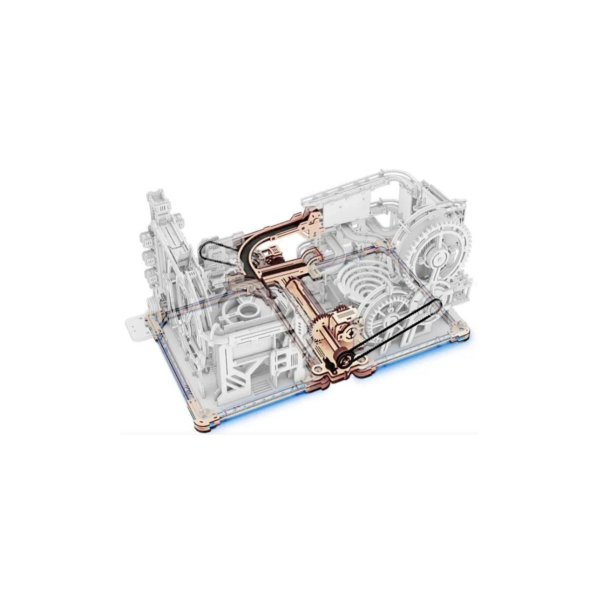 Module de connexion en bois lumineux pour Circuits de billes