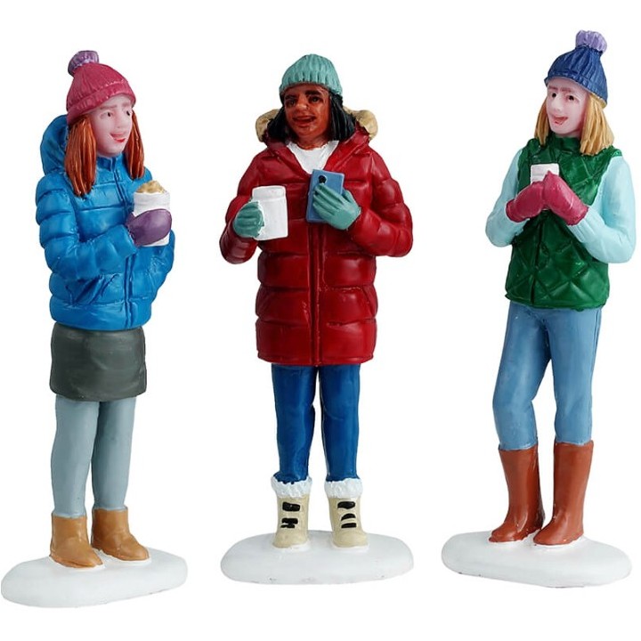 Chocolat chaud entre amies Lemax Lot de 3