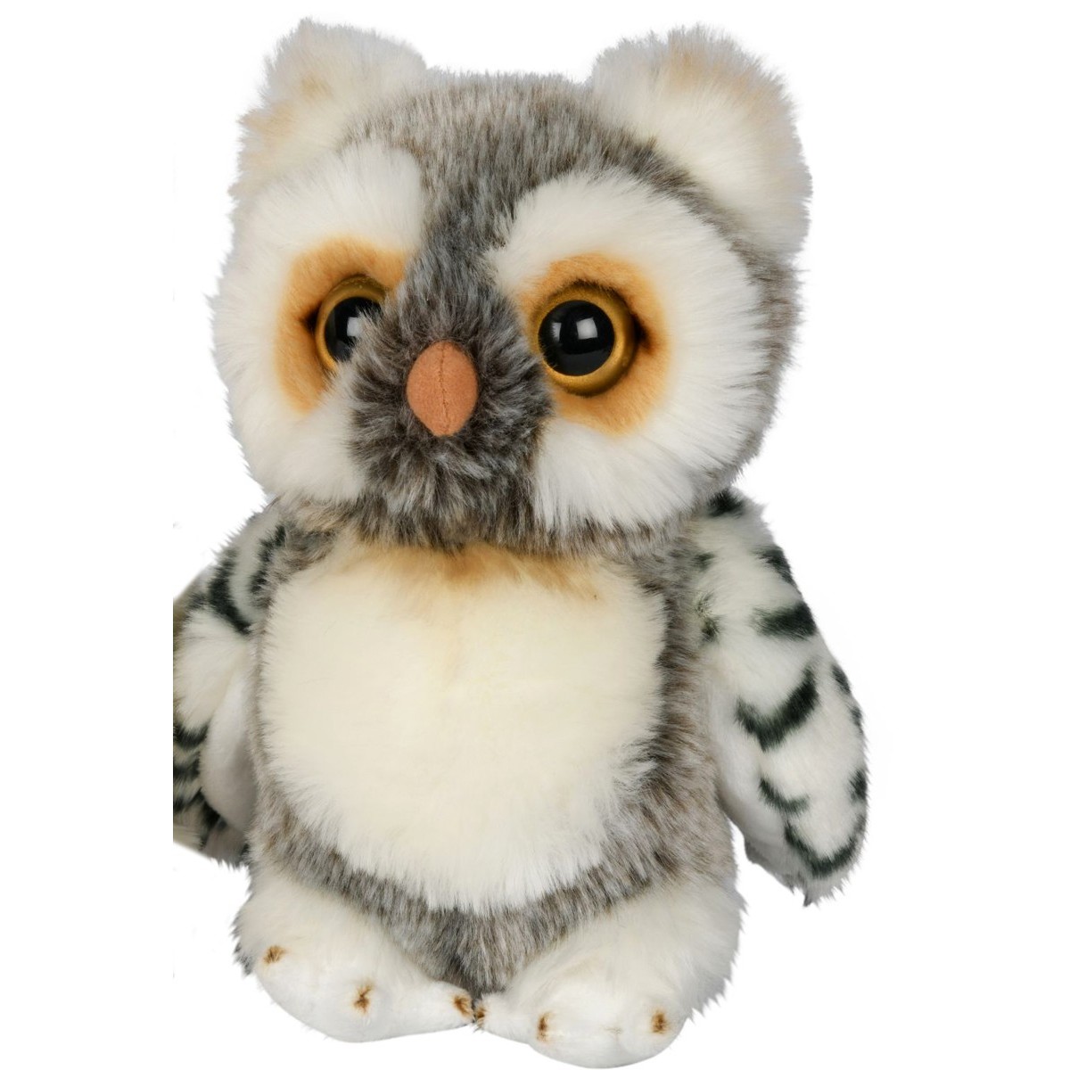 Peluche hibou gris 17 cm