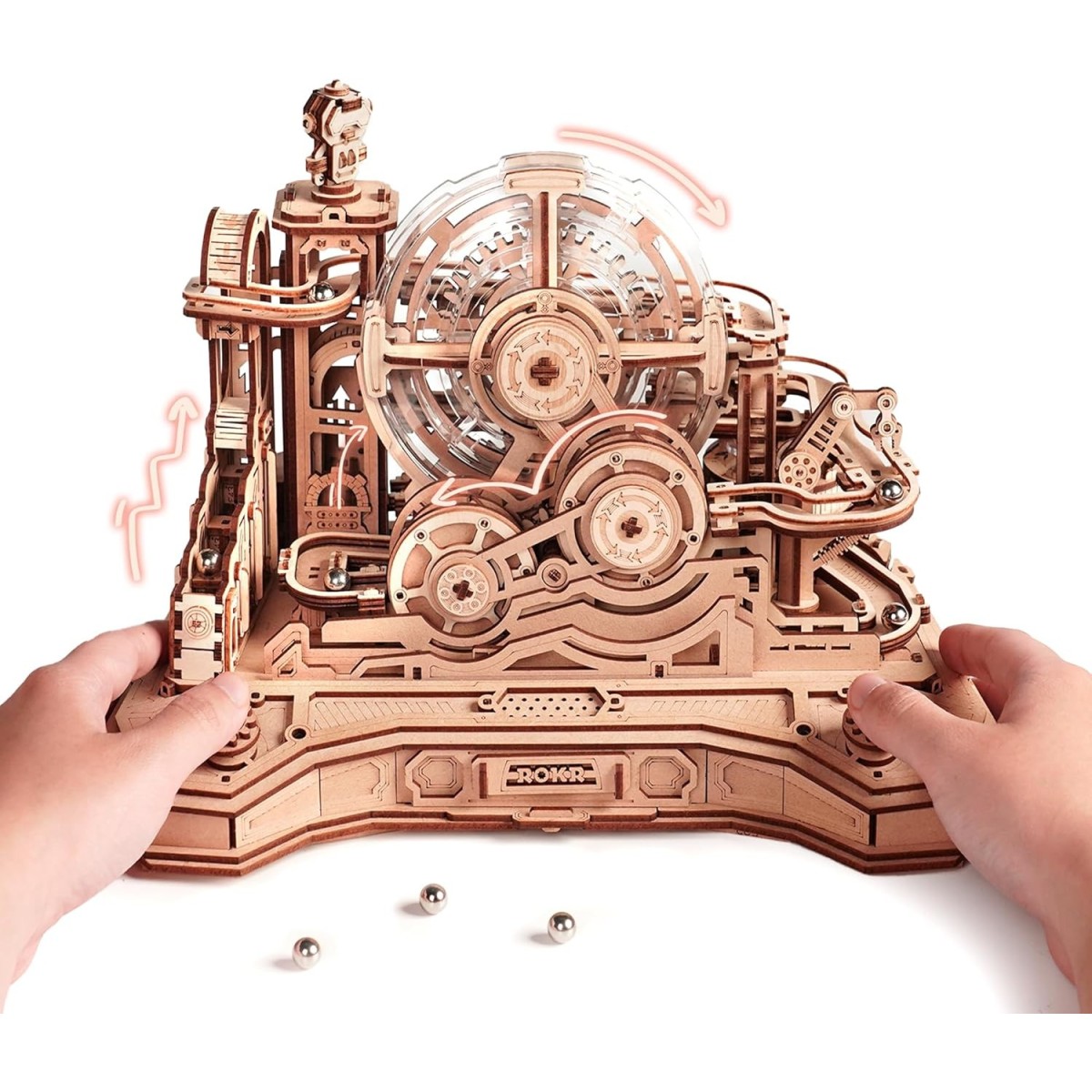 Maquette en bois Circuit de billes animé Challenge