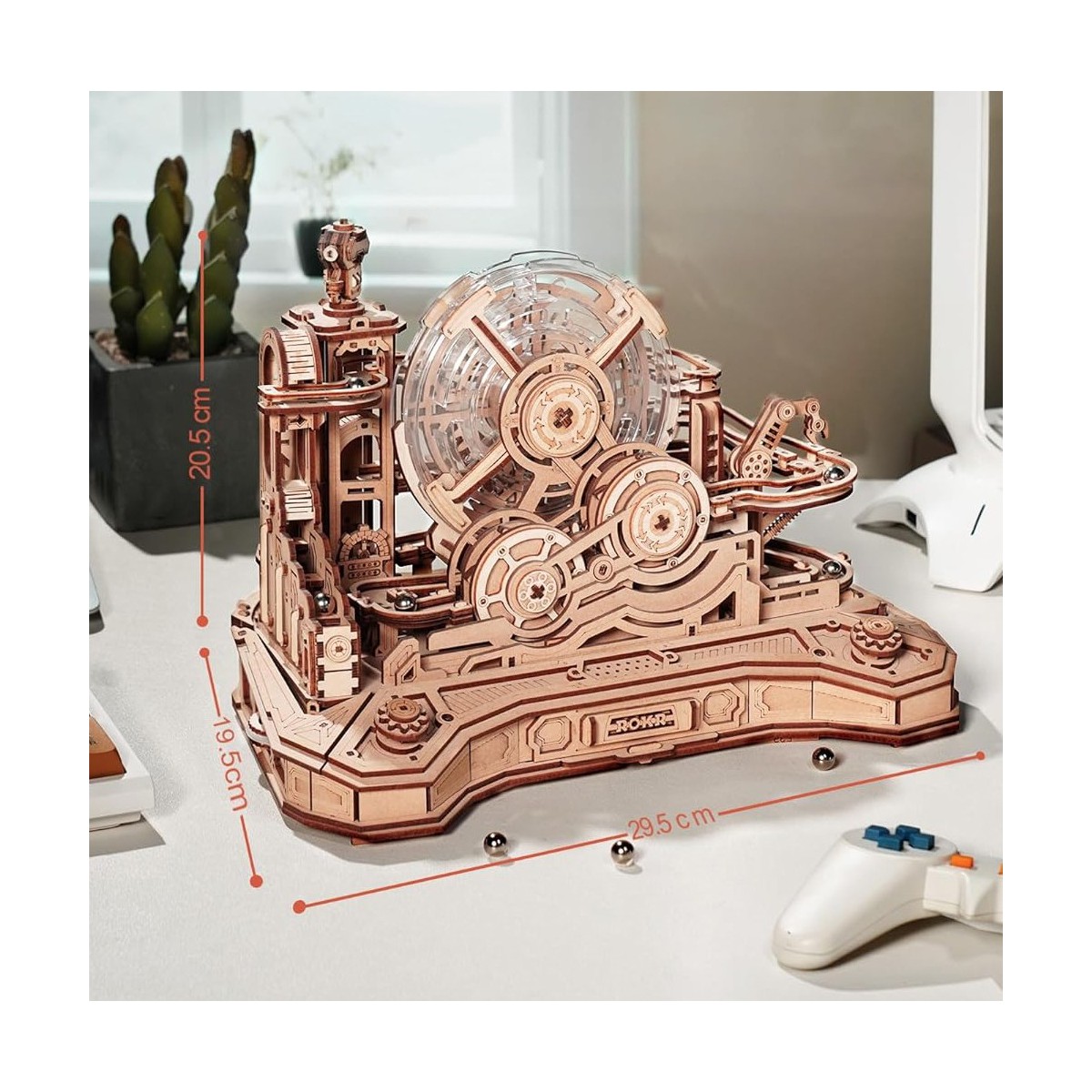 Maquette en bois Circuit de billes animé Challenge