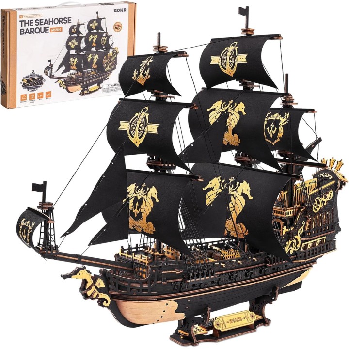 Maquette en bois Bateau pirate