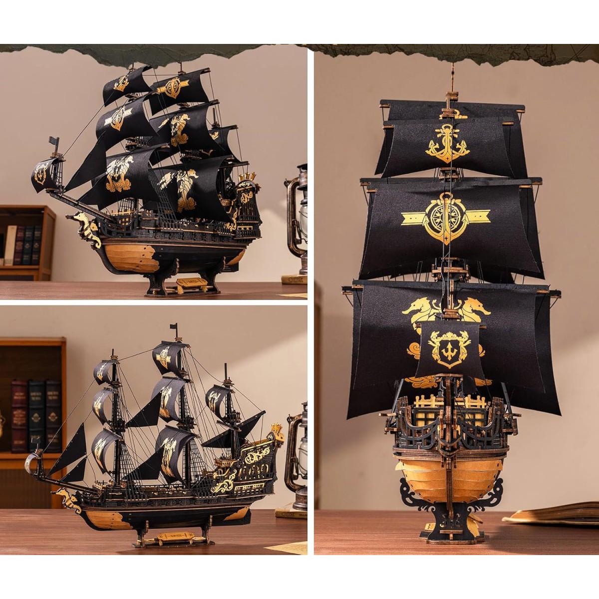 Maquette en bois Bateau pirate